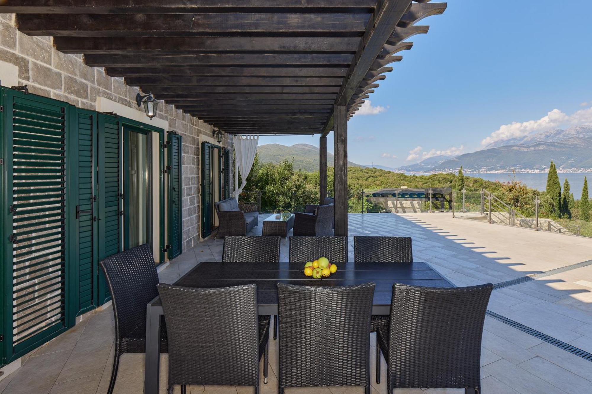 Villa Vista Azzurra Tivat Exteriér fotografie